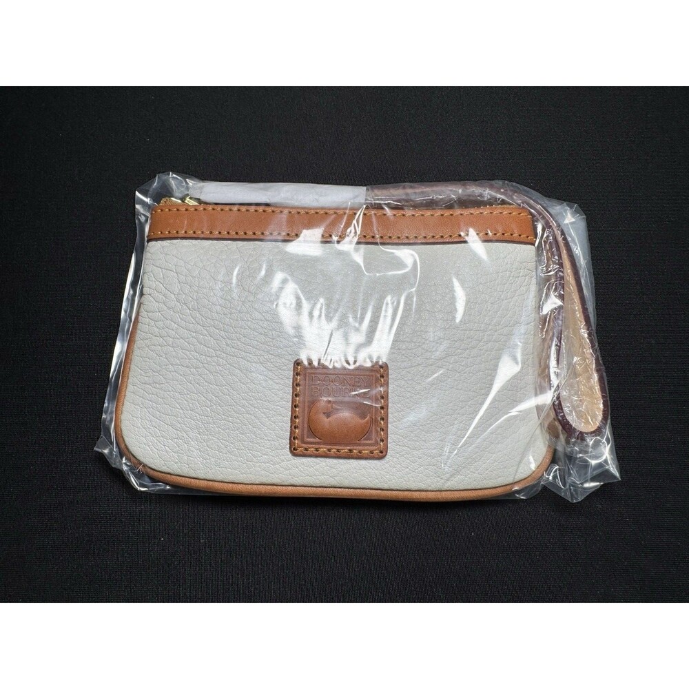 NWT Dooney & Bourke Pebble Leather Hobo Shoulder Bag + Wristlet Wallet White - Picture 3 of 13